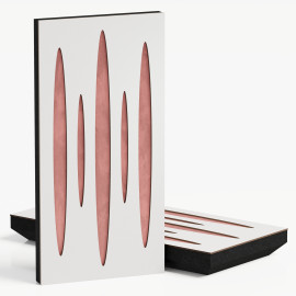 Narrow Acoustic Panel "Pulsar-F Fabric" White