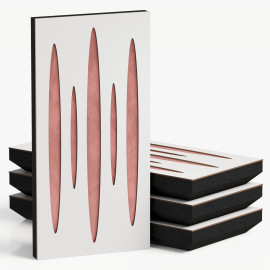 Narrow Acoustic Panel "Pulsar-F Fabric" White