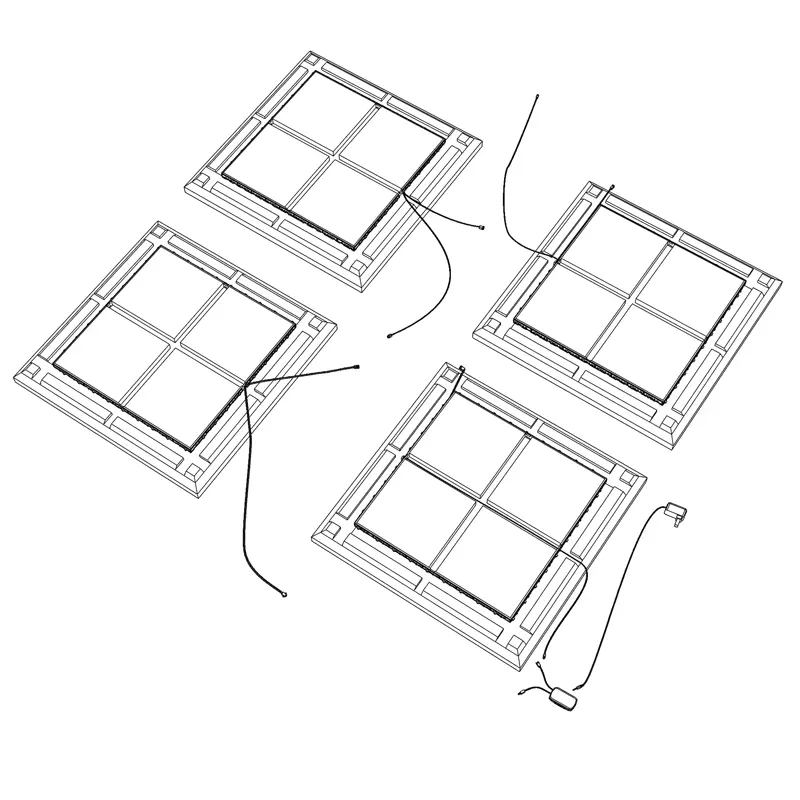 Demonstration of the installation of Acoustic panels with Led backlight SQUARE.